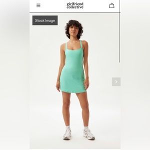 Girlfriend Collective Breeze RIB Bea Banded Dress - Size L